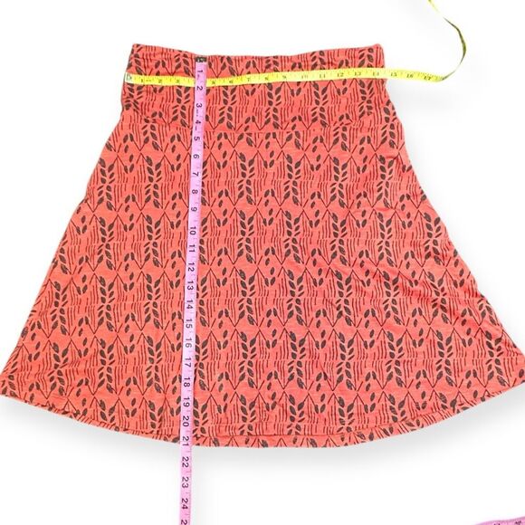 TOAD&CO Women’s Falcon Red Leaf Print Chaka Skirt Size Small - Picture 5 of 5